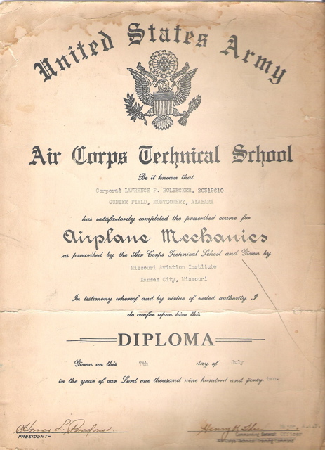 army diploma