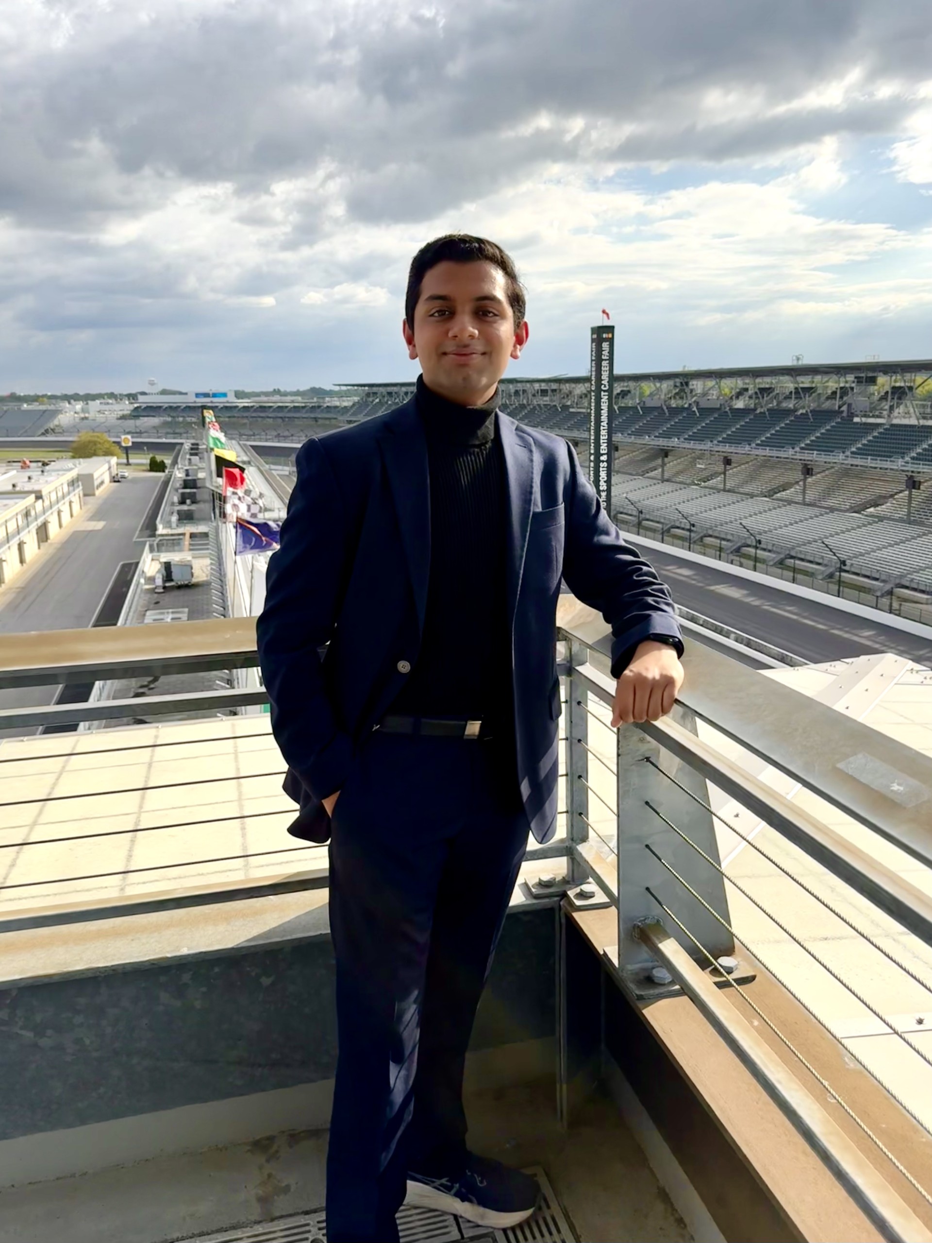 Anuj Shah at the Indianapolis Motor Speedway, Summer 2025.