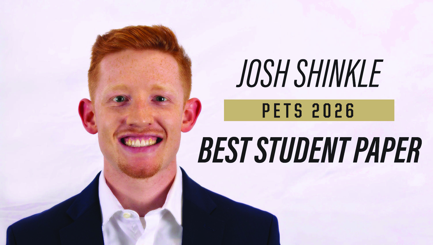 Joshua Shinkle, undergraduate student in the Department of Computer Science